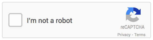 Animation der viser Google reCAPTCHA-widgeten i brug i en Vue 3-formular