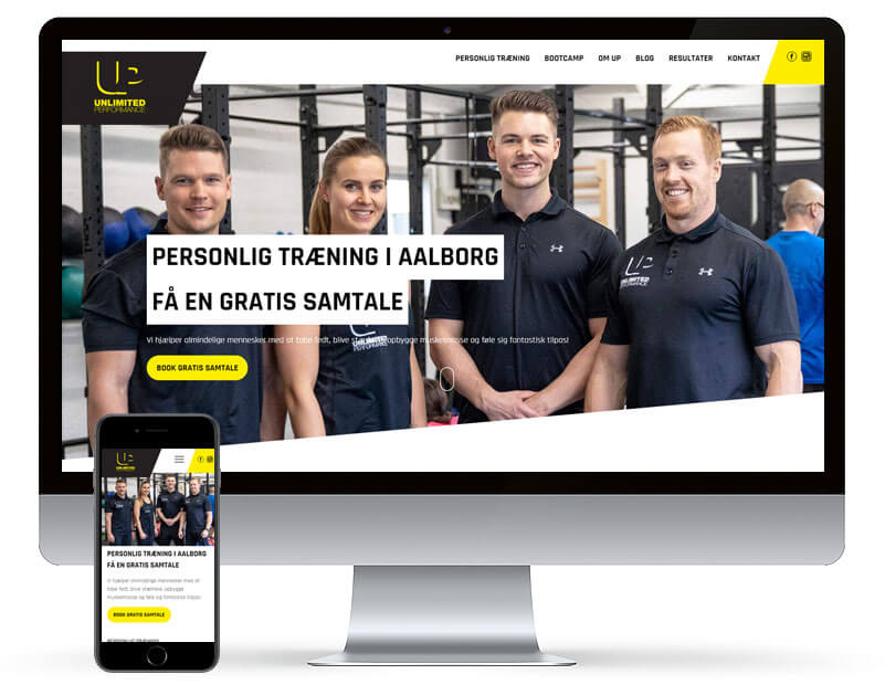 Screenshot fra Unlimited Performance projekt